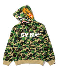 A BATHING APE BAPE x SPOTIFY BY CENTRAL CEE CAMO SHARK FULL ZIP HOODIE
