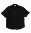 A BATHING APE 1ST CAMO APPLIQUE OXFORD SS SHIRT