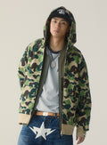 A BATHING APE ABC CAMO JACQUARD FULL ZIP HOODIE