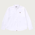 A BATHING APE ONE POINT SOLID CAMO JACQUARD OXFORD LS SHIRT