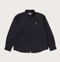 A BATHING APE ONE POINT SOLID CAMO JACQUARD OXFORD LS SHIRT