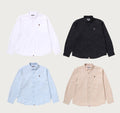 A BATHING APE ONE POINT SOLID CAMO JACQUARD OXFORD LS SHIRT