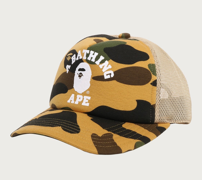 A BATHING APE 1ST CAMO COLLEGE MESH CAP