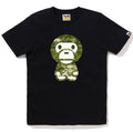 A BATHING APE Ladies' MULTI PIXEL CAMO BIG BABY MILO TEE
