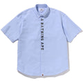 A BATHING APE 1ST CAMO APPLIQUE OXFORD SS SHIRT