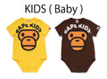 A BATHING APE BAPE KIDS BABY MILO FACE BODYSUIT