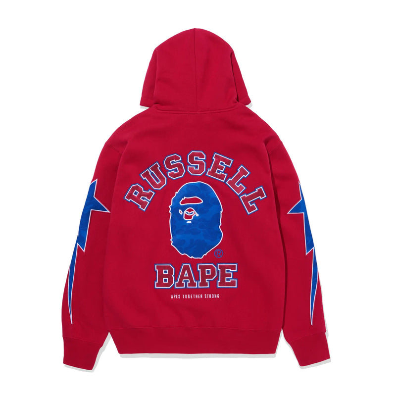 A BATHING APE BAPE x RUSSELL PULLOVER HOODIE
