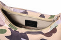 A BATHING APE Ladies' STA OVER PRINT 1ST CAMO QUILTING MOON SHAPE BAG