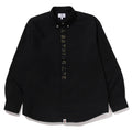 A BATHING APE 1ST CAMO APPLIQUE OXFORD L/S SHIRT