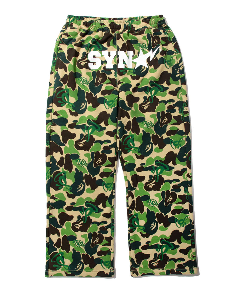 A BATHING APE BAPE x SPOTIFY BY CENTRAL CEE CAMO RELAXED FIT SWEAT PANTS