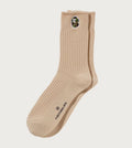 A BATHING APE COTTON WAFFLE CREW SOCKS