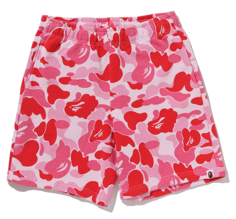 A BATHING APE ABC CAMO SWEAT SHORTS