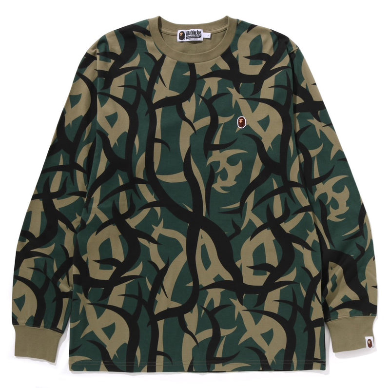 A BATHING APE TRIAL CAMO ONE POINT L/S TEE
