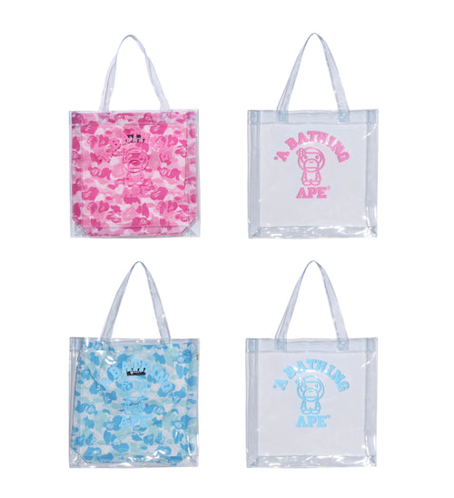 A BATHING APE Ladies' BABY LISA ABC CAMO PVC BAG