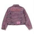 A BATHING APE Ladies' LINE CAMO CROPPED DENIM JACKET - happyjagabee store
