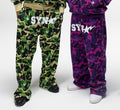 A BATHING APE BAPE x SPOTIFY BY CENTRAL CEE CAMO RELAXED FIT SWEAT PANTS