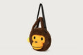 A BATHING APE BABY MILO STORE BABY MILO FAUX FUR LARGE TOTE BAG