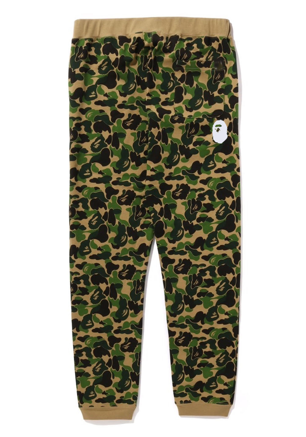 A BATHING APE ABC CAMO CRYSTAL STONE SWEAT PANTS