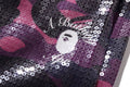 A BATHING APE Ladies' COLOR CAMO APE HEAD SEQUIN SWEAT SHORTS