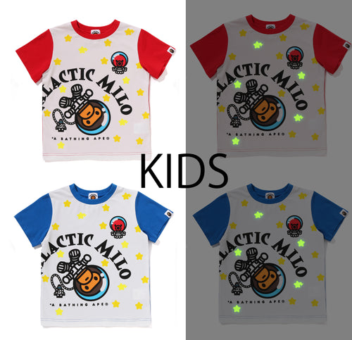 A BATHING APE BAPE KIDS GALACTIC MILO TEE