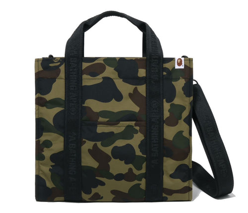 A BATHING APE 1ST CAMO SLIDING TOTE BAG