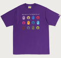 A BATHING APE BAPE WORLD MULTI LOGO TEE