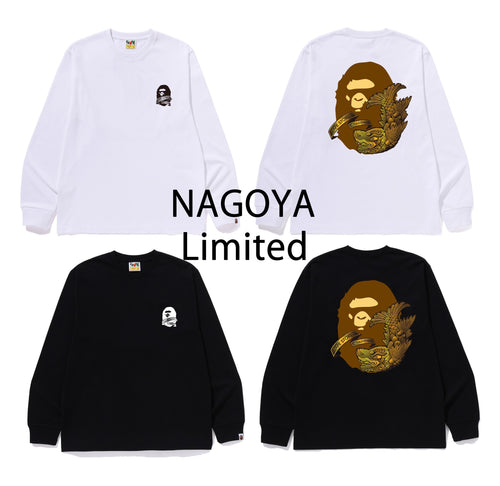 A BATHING APE BAPE STORE NAGOYA L/S TEE NAGOYA LIMITED