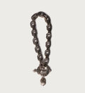 A BATHING APE BAPE BLACK ITEM #5 MAD FACE OUTLINE BRACELET