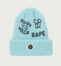 A BATHING APE BAPE KIDS BABY MILO MULTI PRINT KNIT CAP
