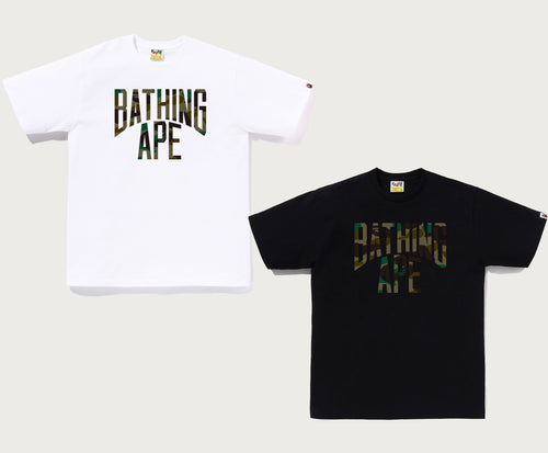 A BATHING APE 1ST CAMO NYC LOGO TEE