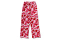 A BATHING APE Ladies' ABC CAMO A BATHING APE LOGO STRAIGHT SWEAT PANTS