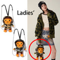 A BATHING APE Ladies' STA OVER PRINT 1ST CAMO BABY MILO PLUSH DOLL BACKPACK