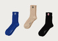 A BATHING APE COTTON WAFFLE CREW SOCKS