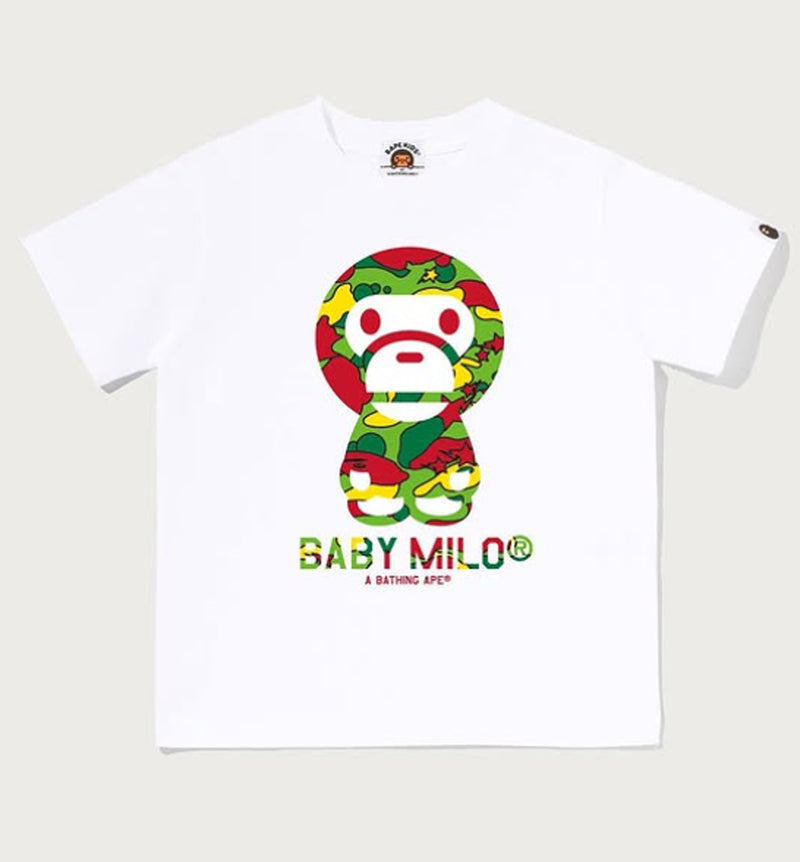 A BATHING APE BAPE KIDS STA CAMO BABY MILO TEE