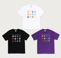 A BATHING APE BAPE WORLD MULTI LOGO TEE