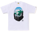 A BATHING APE A CAMPING APE APE HEAD TEE