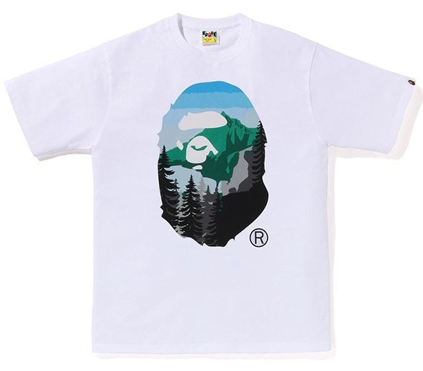 A BATHING APE A CAMPING APE APE HEAD TEE