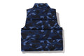 A BATHING APE Ladies' COLOR CAMO REVERSIBLE DOWN VEST