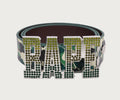 A BATHING APE ABC CAMO BAPE LEATHER BELT