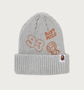 A BATHING APE BAPE KIDS BABY MILO MULTI PRINT KNIT CAP