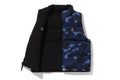A BATHING APE Ladies' COLOR CAMO REVERSIBLE DOWN VEST
