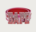 A BATHING APE ABC CAMO BAPE LEATHER BELT