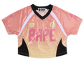 A BATHING APE Ladies' DIP DYE MULTI LOGO MINI TEE