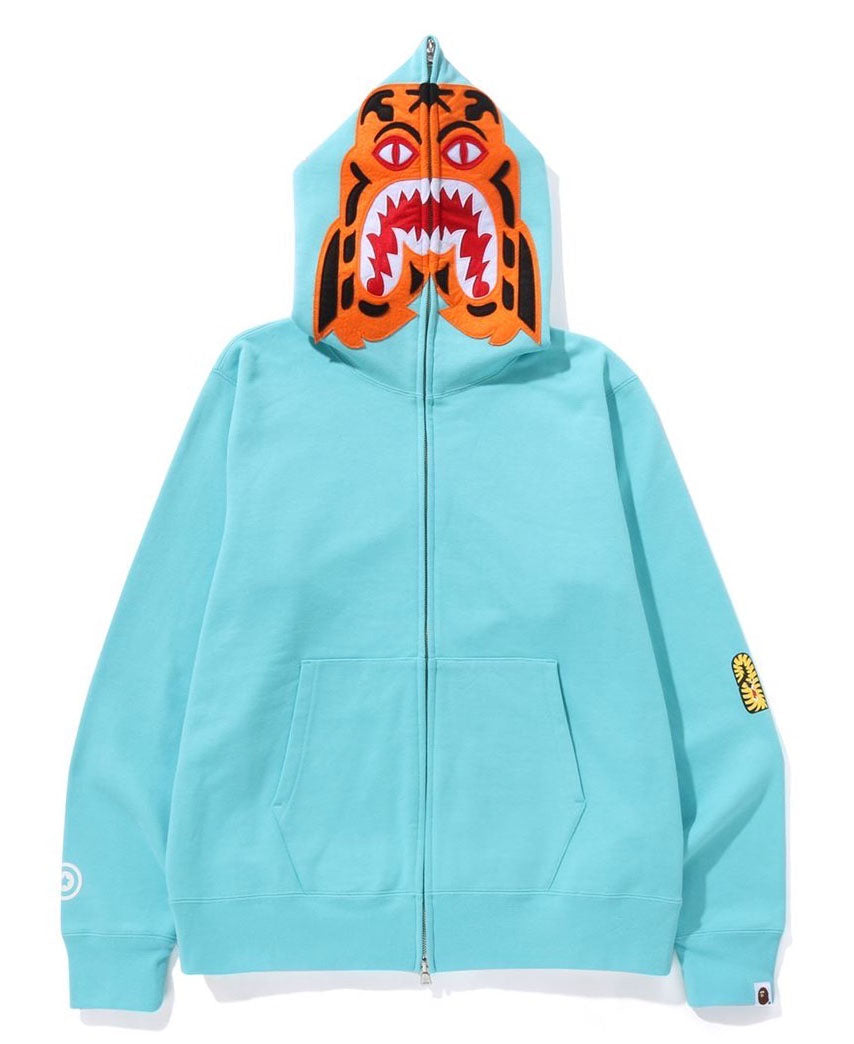 A BATHNIG APE Men's TIGER FULL ZIP HOODIE 1L30115006 z | eBay