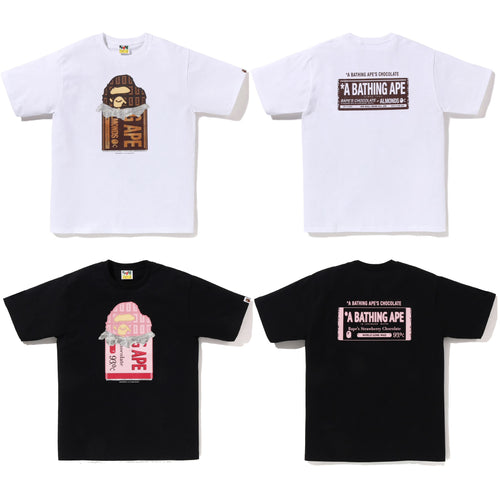 A BATHING APE CHOCOLATE BAR APE HEAD TEE - happyjagabee store