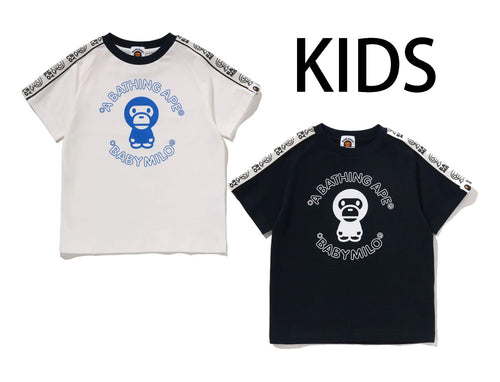 A BATHING APE BAPE KIDS BABY MILO LINE TAPE TEE
