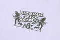 A BATHING APE BAPE SLOGAN RELAXED FIT TEE