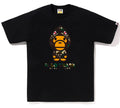 A BATHING APE 1ST CAMO MILO SHARK FZH TEE
