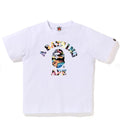 A BATHING APE BAPE KIDS ART CAMO COLLEGE TEE