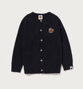 A BATHING APE BAPE KIDS APE & MILO ONE POINT CARDIGAN